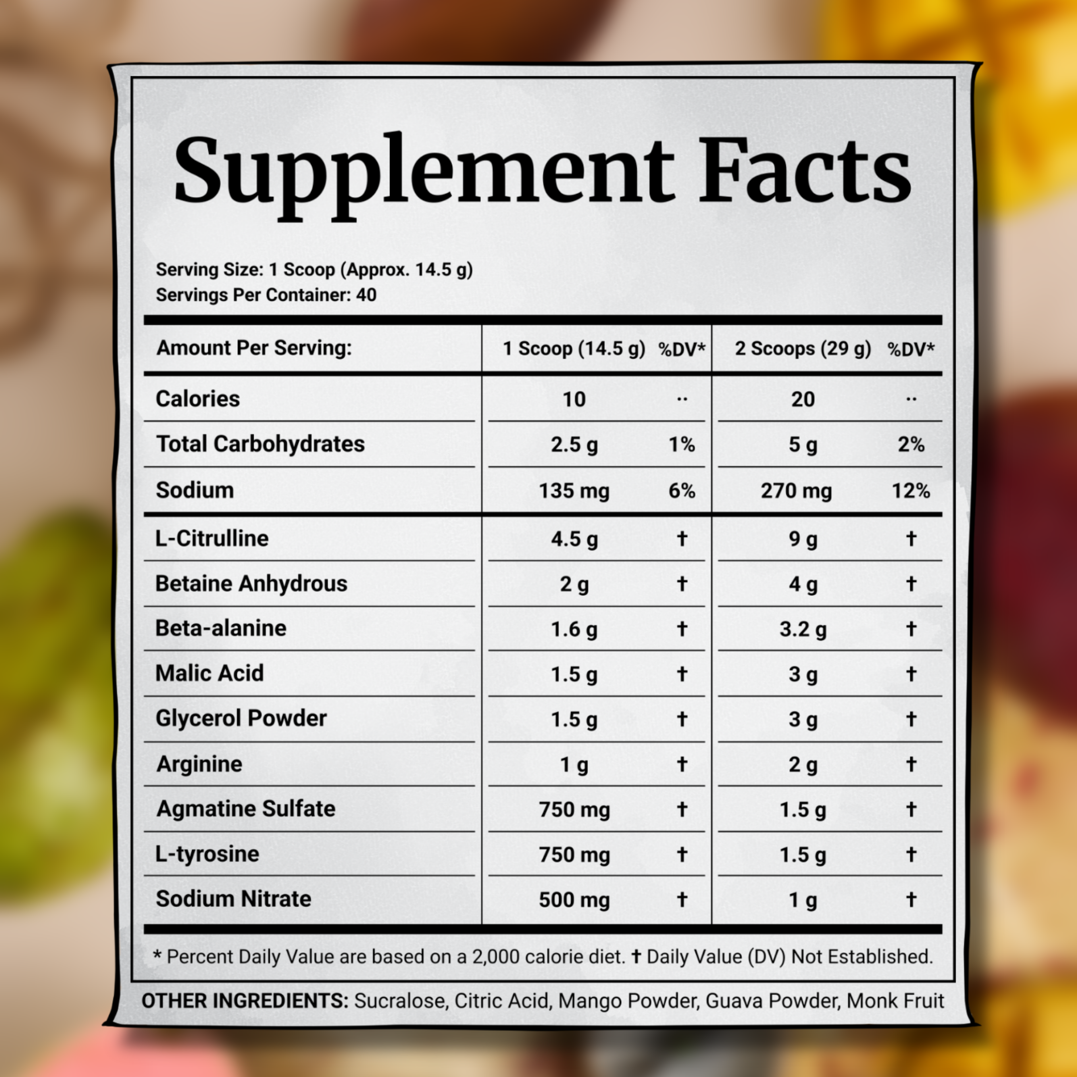 WANTED Stim-Free Pre-Workout