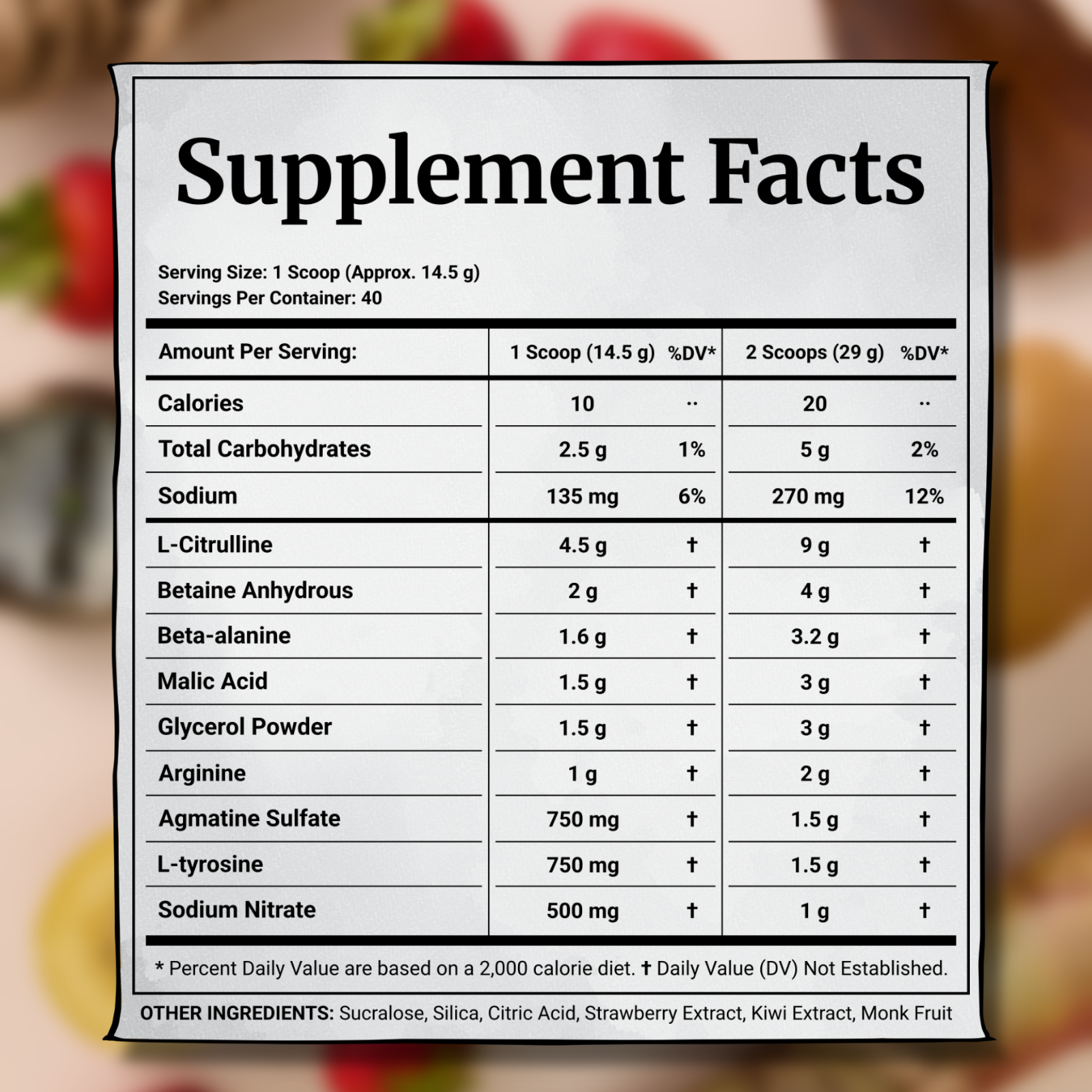 WANTED Stim-Free Pre-Workout